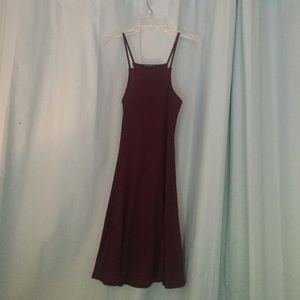 Brandy Melville Maroon Halter Dress